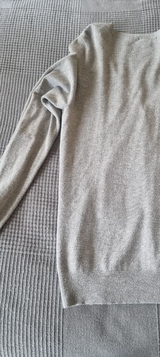 Chaqueta de punto Blanco gris Talla 42