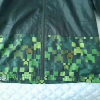 Chaqueta Minecraft Verde 9-10 qños