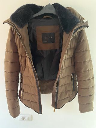 Chaqueta Zara acolchada marrón