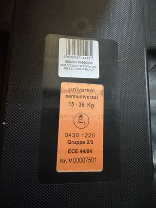 Silla de coche RECARO negra