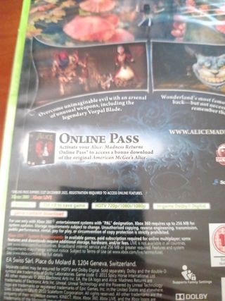 Alice Madness Returns Xbox 360 (Promocional)