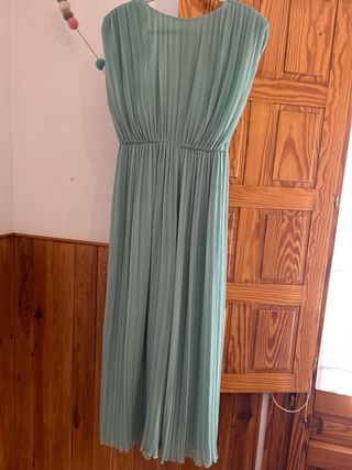 Mono plisado espalda descubierta Zara talla S
