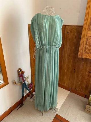 Mono plisado espalda descubierta Zara talla S
