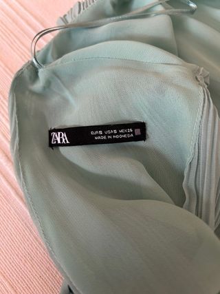 Mono plisado espalda descubierta Zara talla S