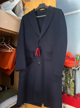 Abrigo Carolina Herrera Azul Nuevo