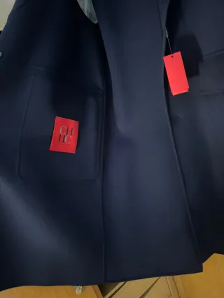 Abrigo Carolina Herrera Azul Nuevo