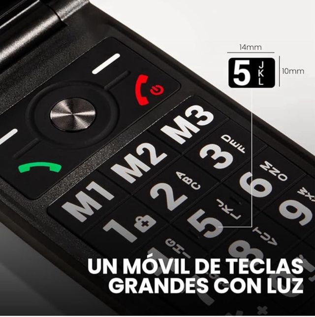 TELÉFONO MÓVIL TAPA PARA MAYORES SPC TITÁN 2 4G