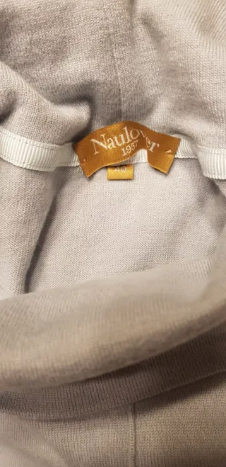 Jersey Naulover cuello alto color azul y blanco