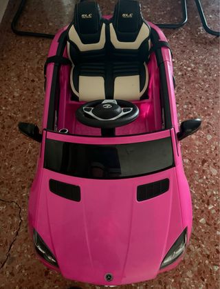 Coche eléctrico Mercedes Benz Rosa
