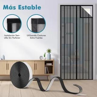 Sekey 80x205 cm Cortina Magnética de Puerta a Prueba de Mosquito para Puertas de Madera