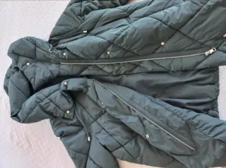 Anorak Parka acolchado verde oliva