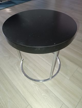 Coppia tavolini rotondi neri