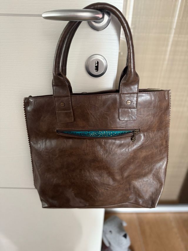 Borsa Desigual marrone e verde