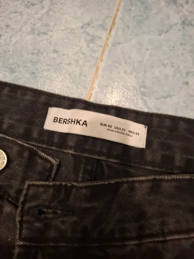 Pantalones Vaqueros Skater Bershka Negros