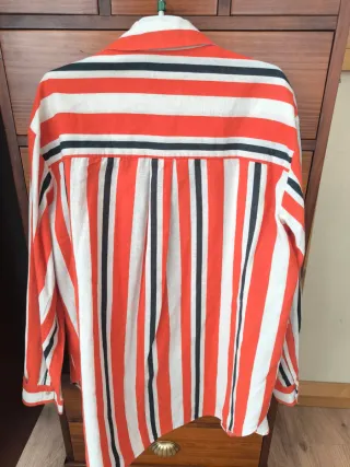 Camisa Zara Rayas oversize 