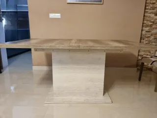 Mesa de salón extensible madera