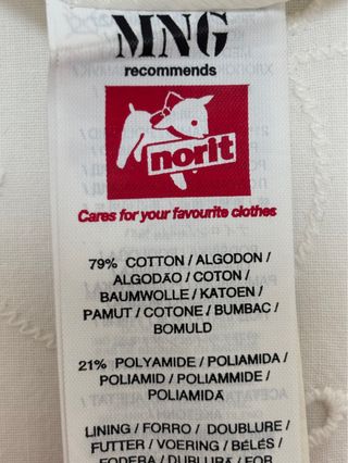 Chaqueta Mango blanco roto
