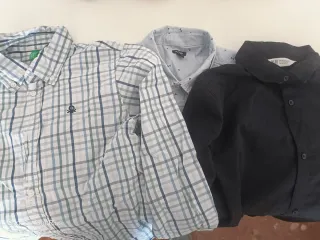 Lote 4 pantaloni e 3 camicie per bambini taglia 9-11 anni