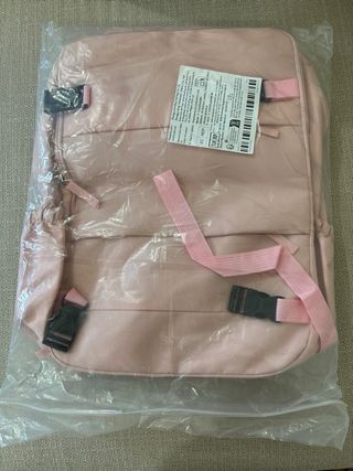 Mochila de viaje rosa