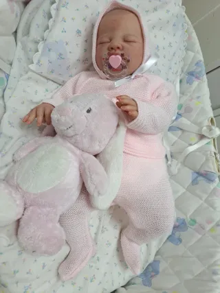 Bebé Reborn Rosa con Peluche