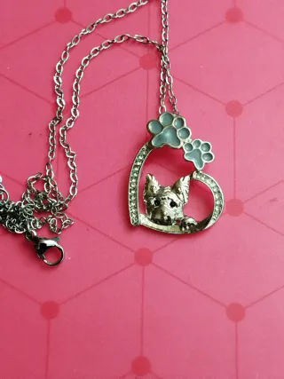 Collar Corazón Perrito Yorkshire