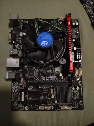 Placa Base Gigabyte H81M-S1 con Intel i3-4150 y Ra