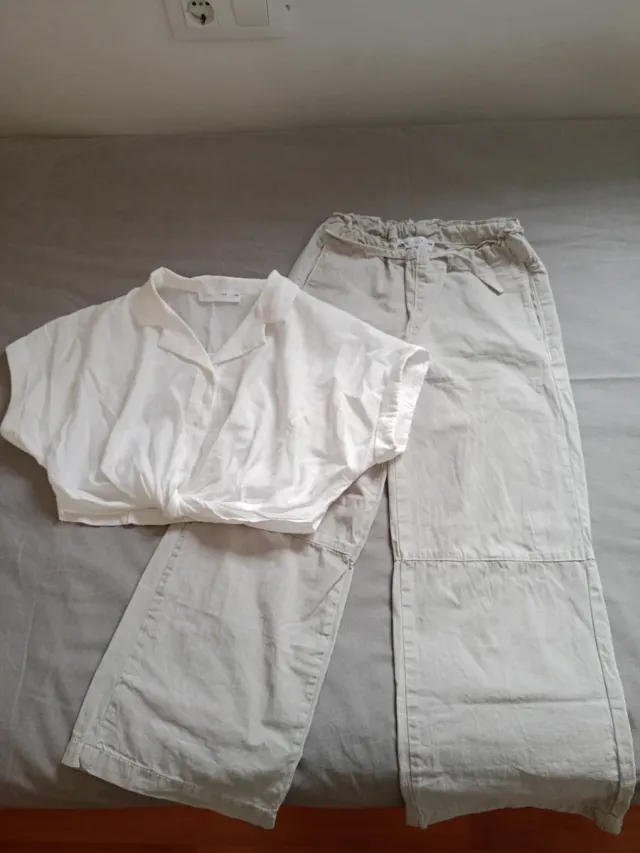 Conjunto Zara niña pantalón y camisa