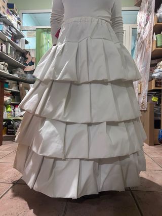 Cancán fallera blanco