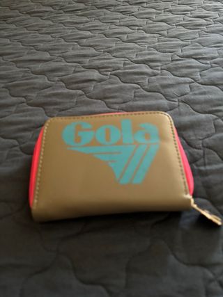 Portafoglio Gola marrone e fucsia