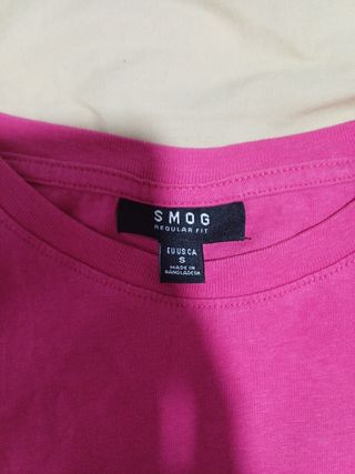 Camiseta rosa Premium Apparel