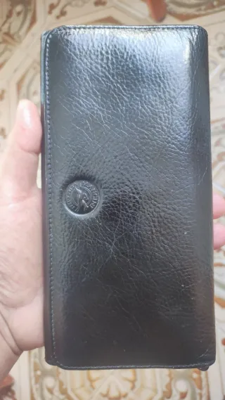Cartera Mancini Piel Negra Mujer Original