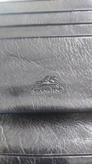 Cartera Mancini Piel Negra Mujer Original