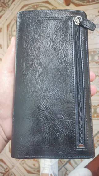 Cartera Mancini Piel Negra Mujer Original