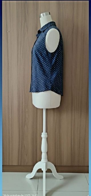 Camisa H&M sin mangas lunares T.34