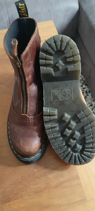 Botas Dr. Martens Marrones con Cremallera