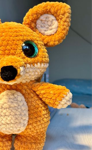 Peluche Zorro tejido a crochet