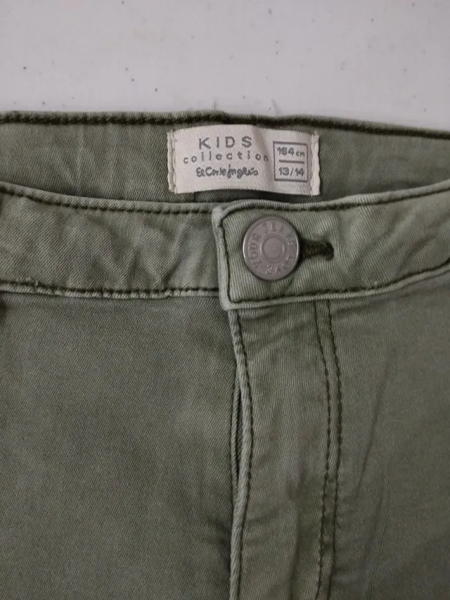 Pantalón pitillo verde niña 12 años