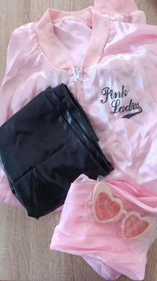 Disfraz Grease Pink Ladies Talla Única