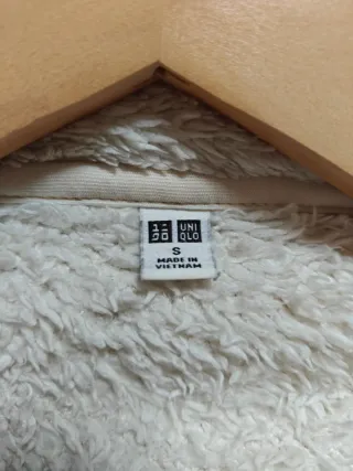 Chaqueta polar Uniqlo blanca Talla S