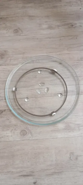 Plato giratorio para microondas de cristal