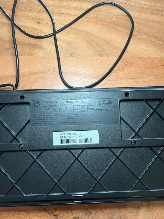 Teclado HP Negro Cableado