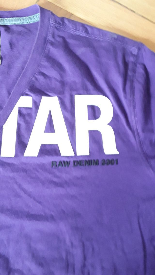 Camiseta G-Star RAW Morada Talla XXL