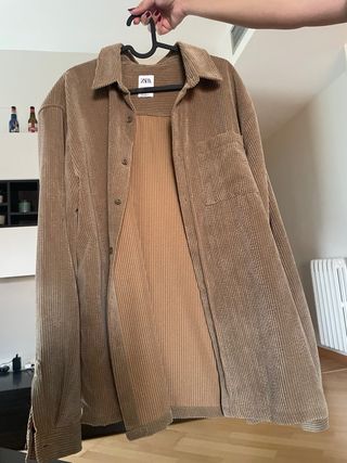 Sobrecamisa de pana Zara