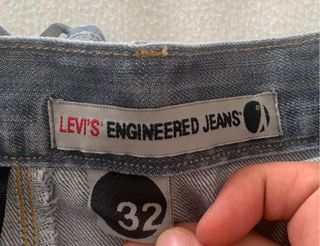 Vaquero Levi's Engineered Jeans Gris Talla 32 US