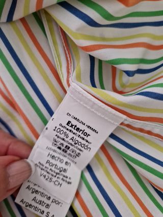 Camisa Carolina Herrera Rayas Multicolor