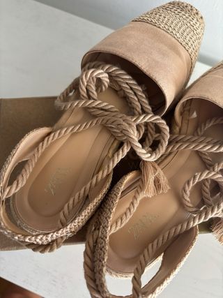 Alpargatas Zara Beige/Rosa
