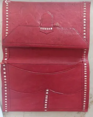 Portafoglio vintage pelle anni '70