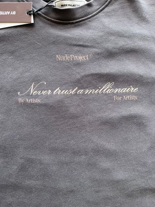 Camiseta Nude Project Gris Estampada Barcos