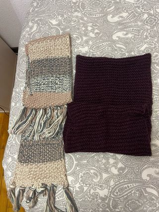 Confezione da 2 sciarpe lavorate a maglia