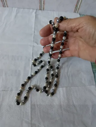 Collana vintage di perle sintetiche 